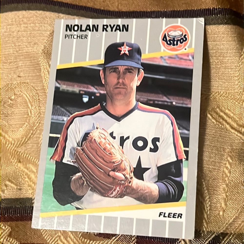 🔥RARE 1989 NOLAN RYAN VTG BASEBALL CARD